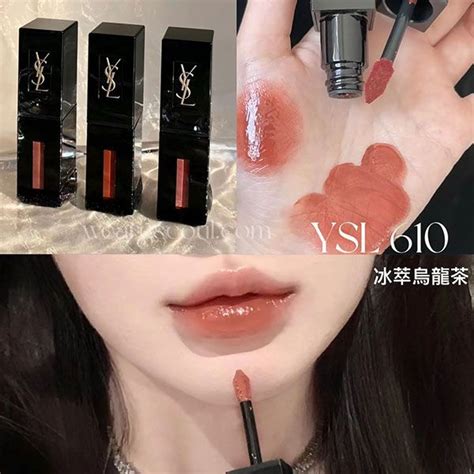 yves saint laurent vinyl cream lip stain 610|yves Saint Laurent glossy stain.